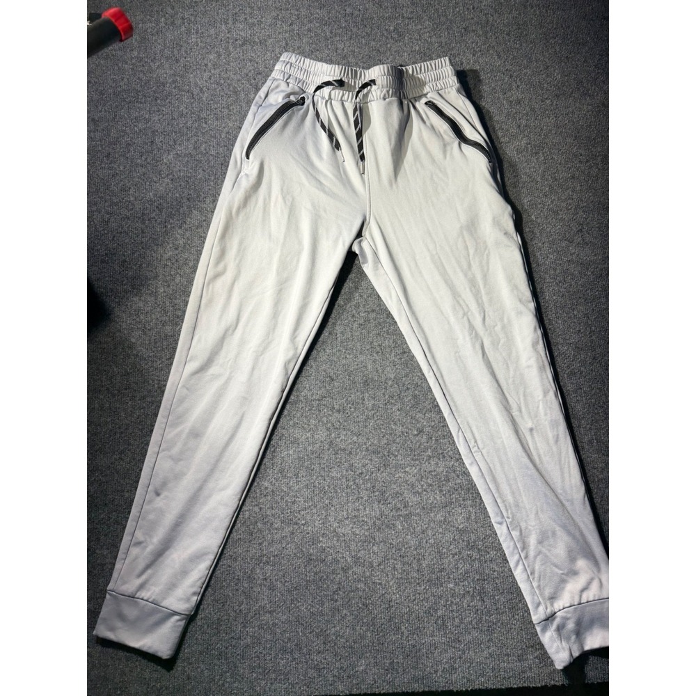 Southpole Micro Fleece Joggers Mens Medium Grey Zipper Pockets Athletic‎ Pants